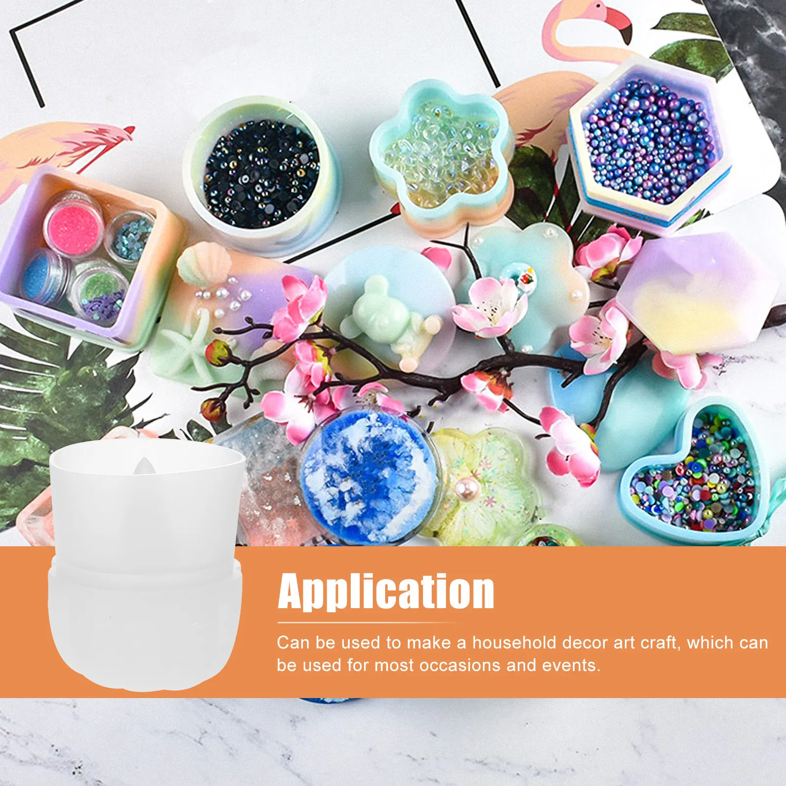 Resin Art Design Ideas - 1Pcs Pumpkin Design Storage Box Silicone