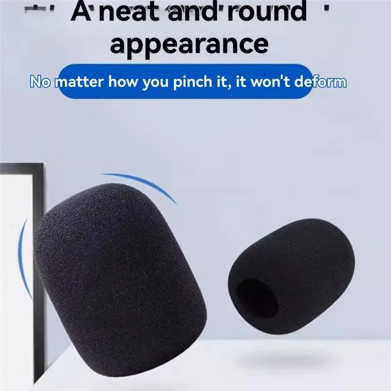 New-10Pcs casque Microphone éponge doux élastique éponge Microphone couvre pour casque collier micro