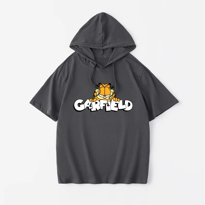 

Свободная футболка с мультяшным принтом для студентов, летняя хлопковая футболка для пар, милая женская модная футболка с коротким рукавом