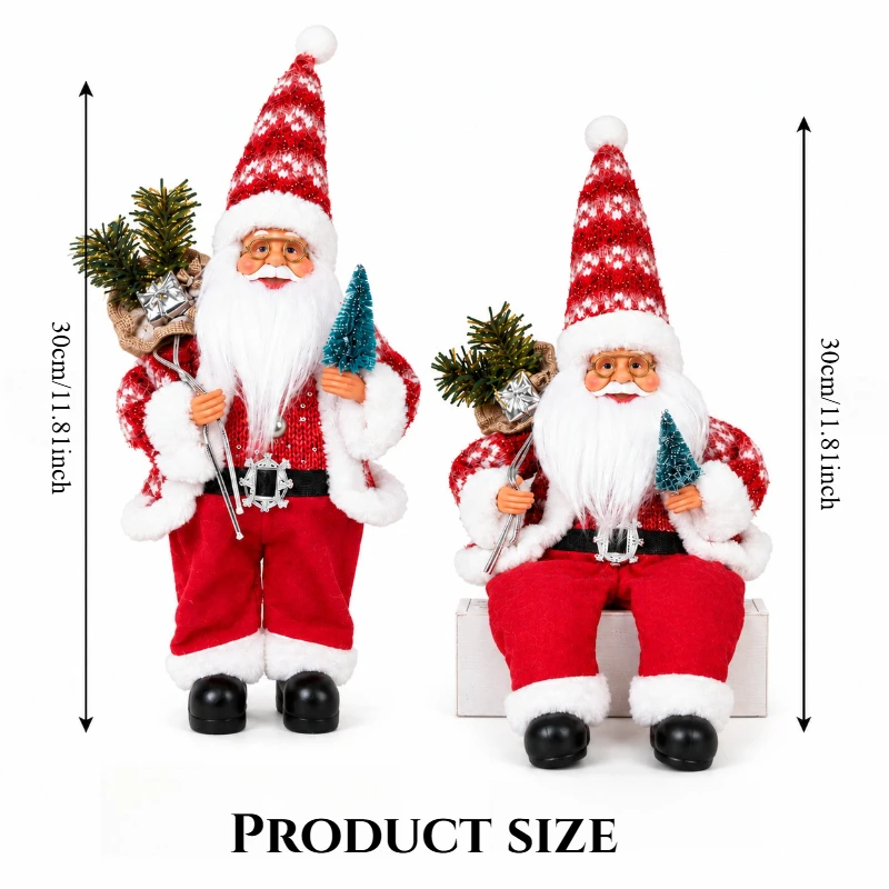 1PC  Christmas/New Year decoration ornament, Santa decoration ornament desktop/window decoration, holiday party decoration props