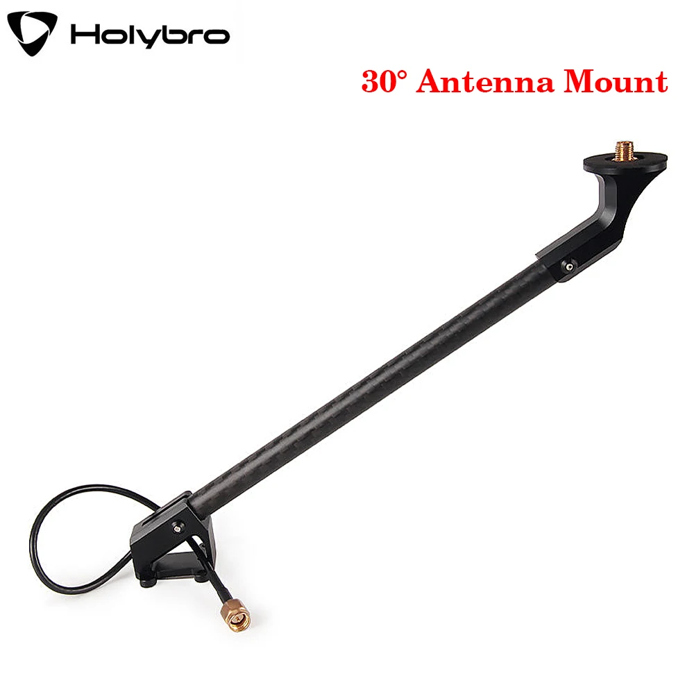 Holybro 30° Antenna Mount, Aluminum+carbon Fiber Tube Is Suitable for H-RTK Spiral Antenna with Various GPS with SMA Connectors