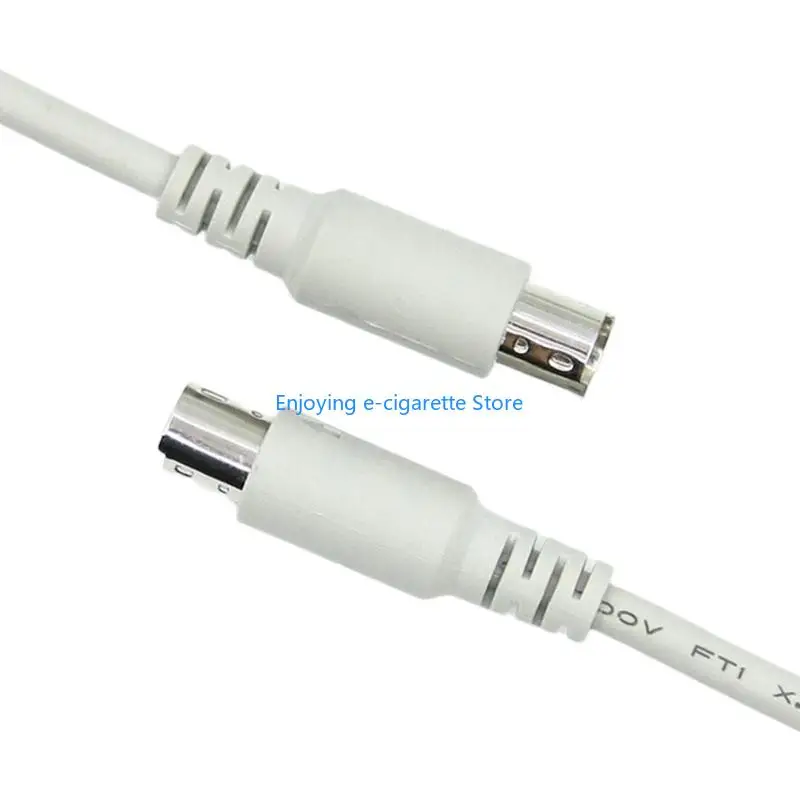Langes 8-Pin-Stecker-DIN-Verlängerungskabel für zuverlässige Audioleistungen. Audiokabel Y4QF – Detail 3