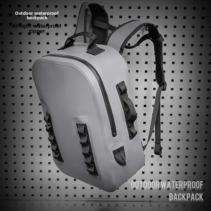 

Waterproof outdoor bags with airtight zipper fishing tackle backpack