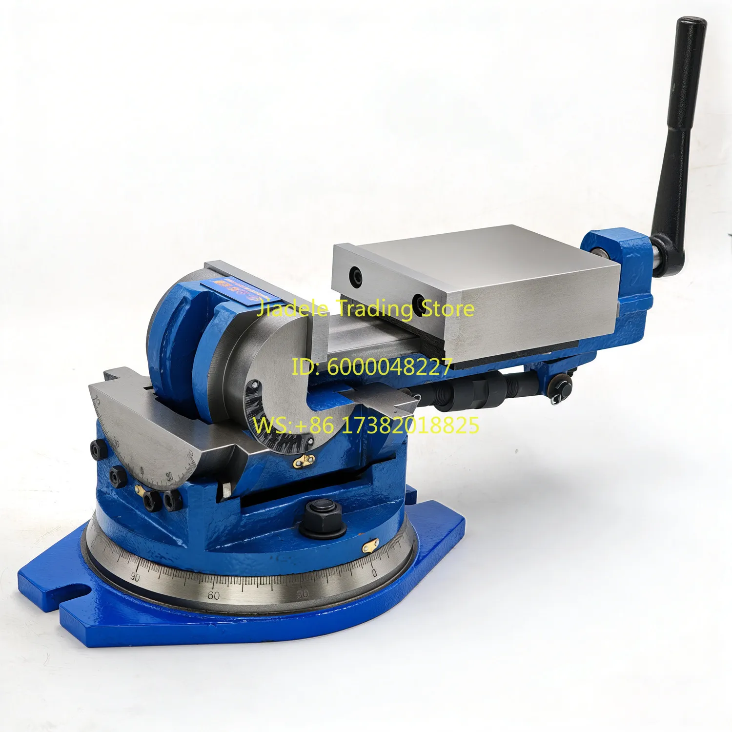 Morsa universal de boca plana para fresadora de alta precisión con ajuste de ángulo de rotación universal de 4/5 pulgadas