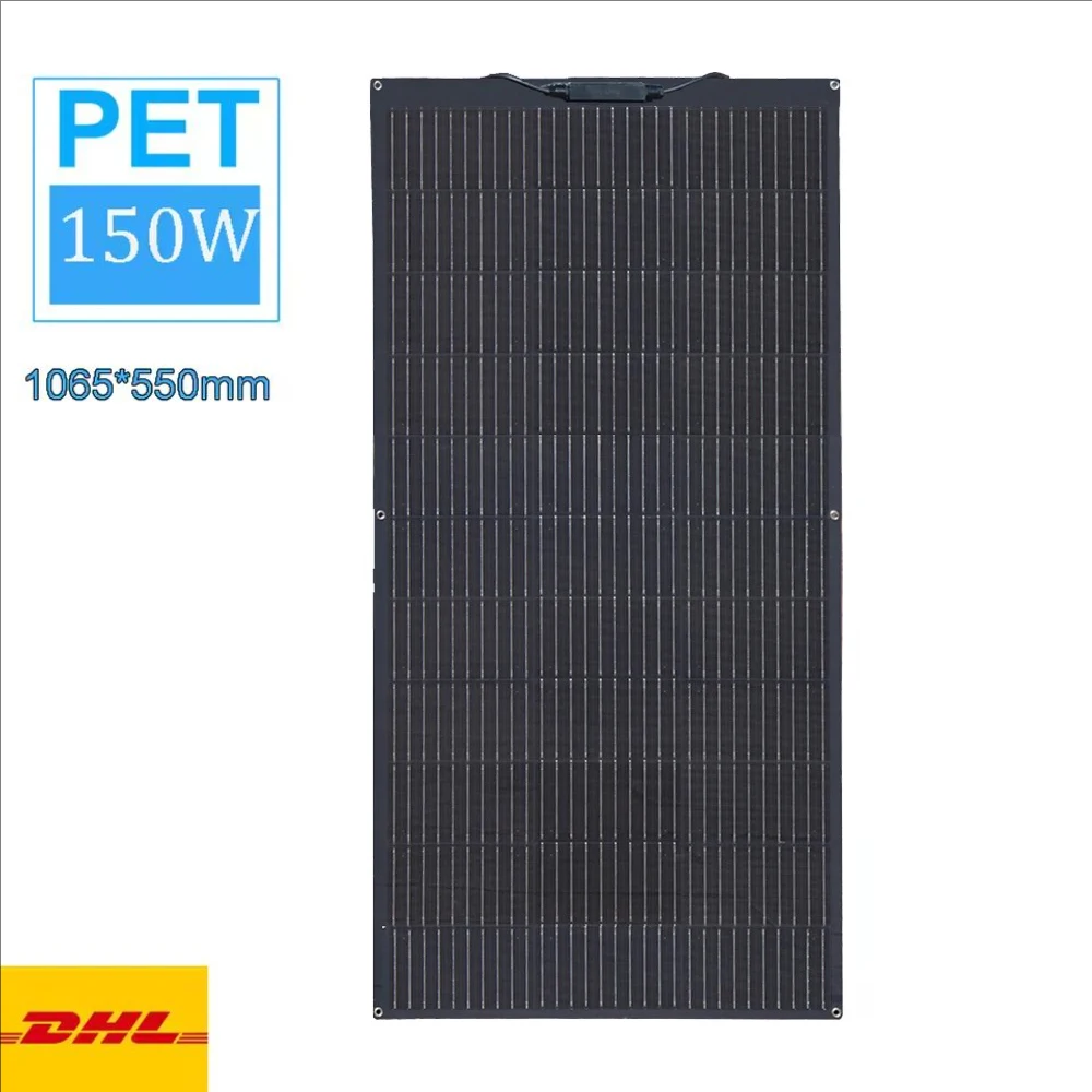 zonnepaneel 12v ETFE PET 200w 150w 120w 100w 95w flexibel 12v acculader fotovoltaïsch paneel camper RV boot huis dak balkon EU magazijn DHL verzending