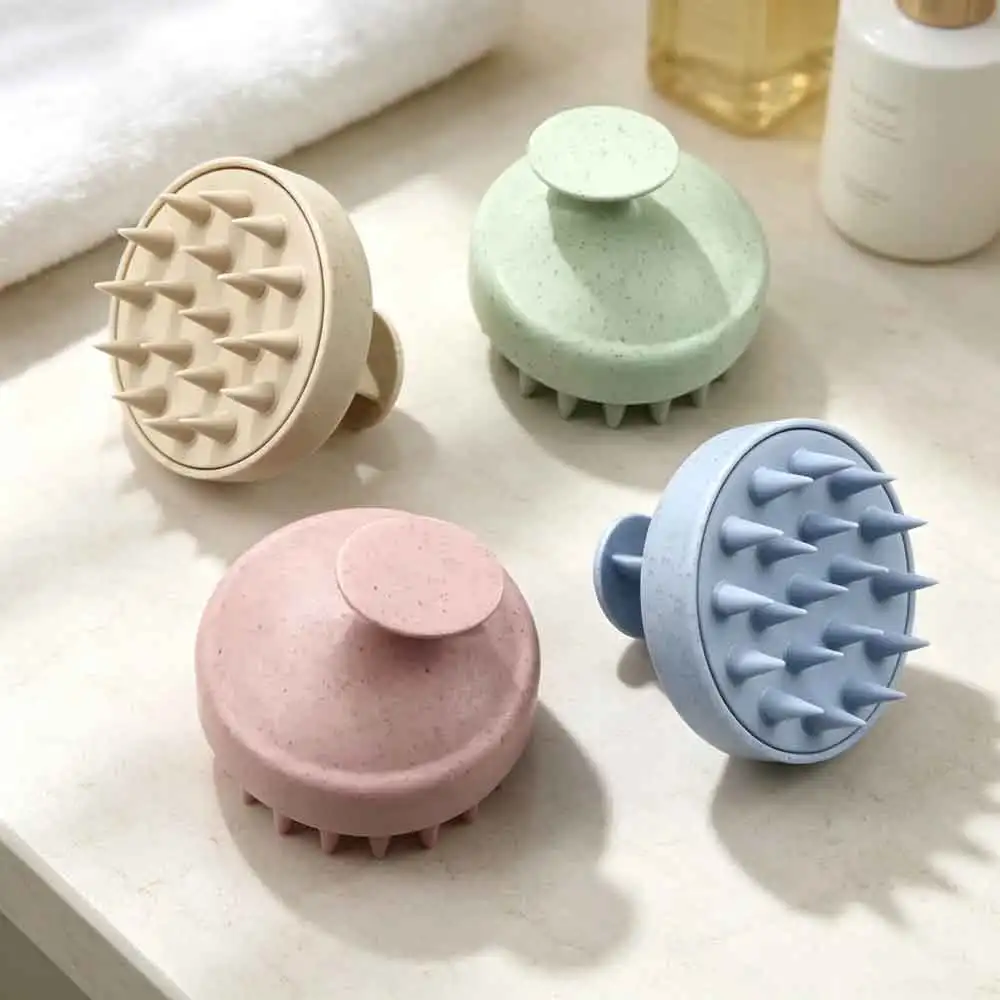 1pc Brush Body Brush Bath Shower Silicone Shampoo Massage Brush Salon Hairdressing Tool Scalp Massage Comb Hair Washing Comb