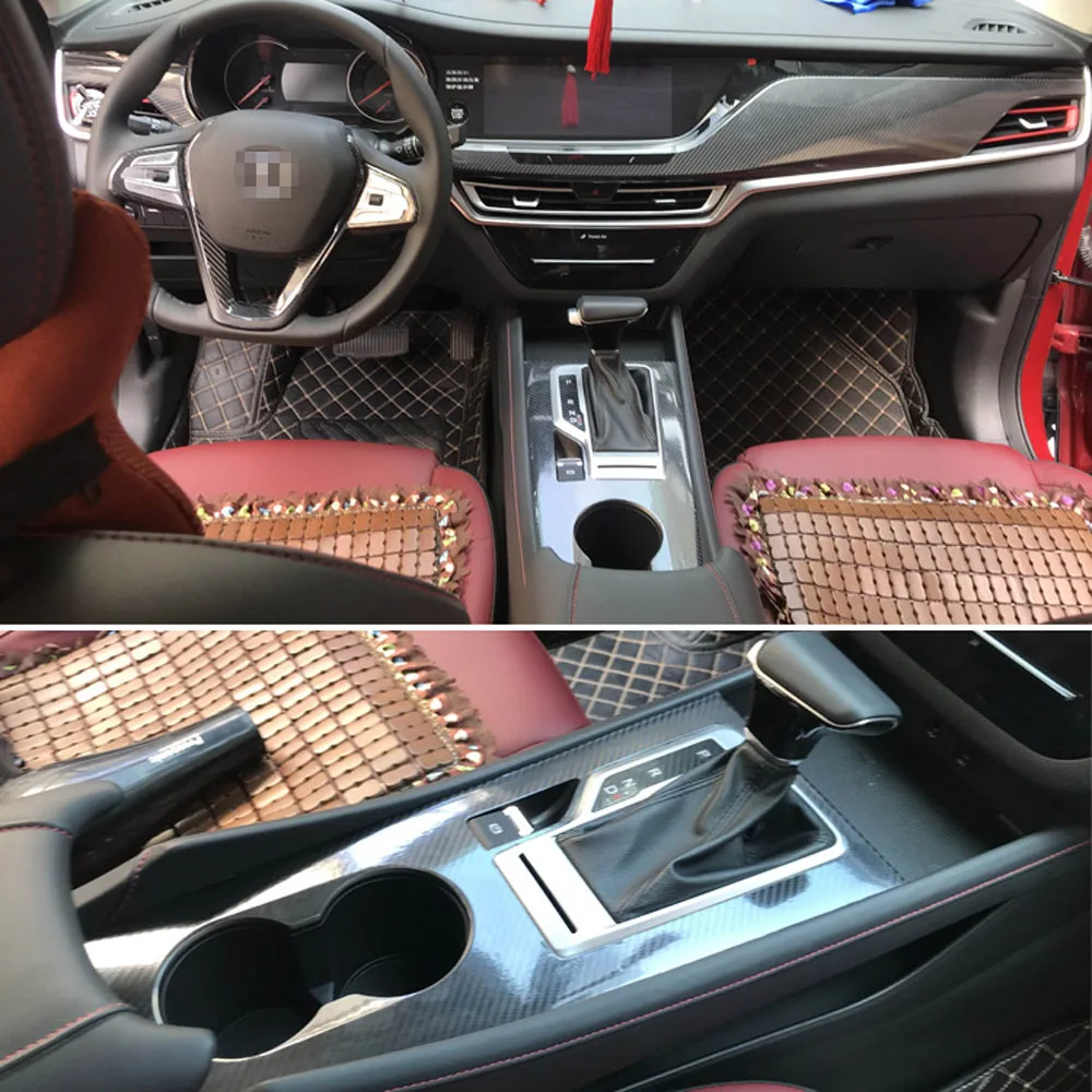 

Для Changan CS35 PLUS 2018-2021 автомобильный Стайлинг 3D/5D углеродное волокно салон автомобиля центральная консоль изменение цвета молдинг наклейки наклейки