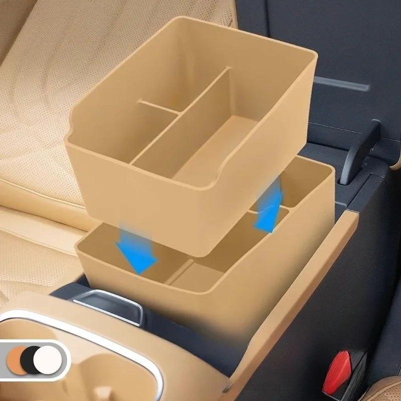 Car Armrest Box Storage Box For GEELY GALAXY STARSHIP 7 EM-i Central Control Double Layer Storage Box Auto Supplies Accessories