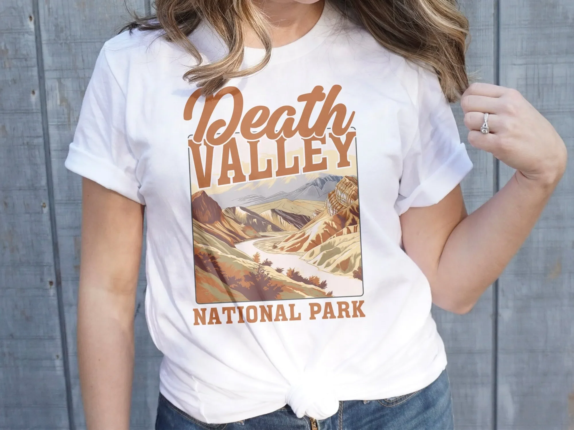 Camiseta del Parque Nacional Death Valley, estilo vintage, paisaje del desierto, para amantes de la naturaleza, ropa de aventura, ropa de vacaciones