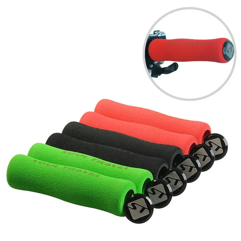 Mountain Bike Sponge Handle Set Bike Ultra Light Non-slip Comfortable Handlebar Gecko Shock Absorbent Fly Handle Set Grip