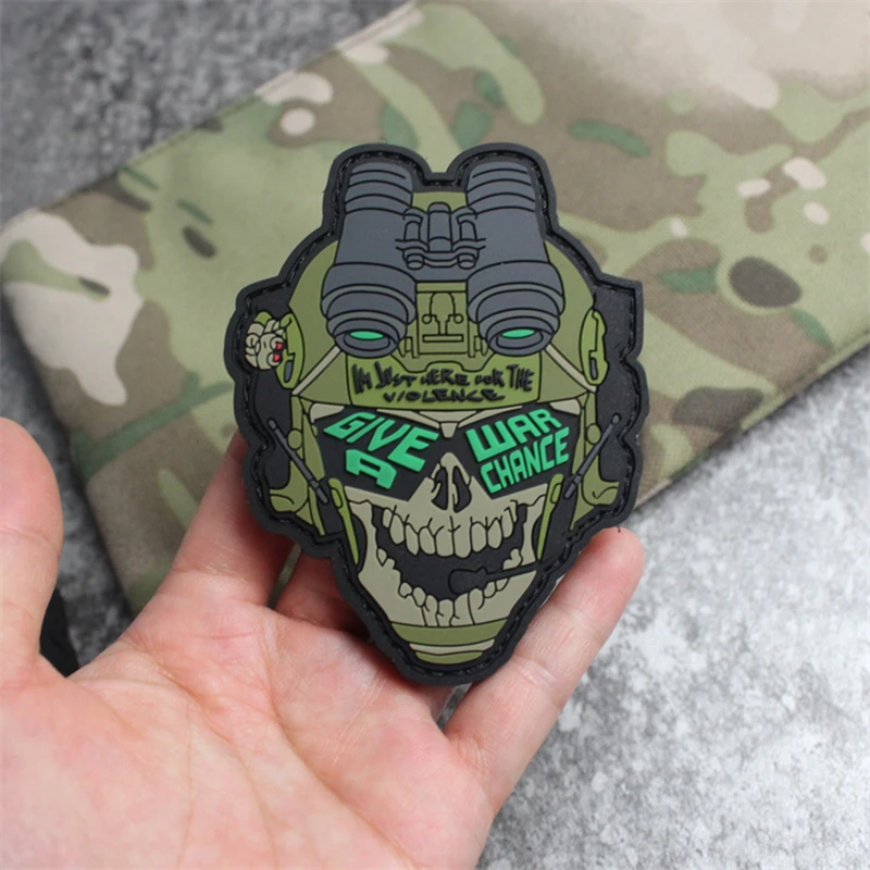 Parche PVC esqueleto táctico militar – Adhesivo para chaqueta o mochila - imagen 5