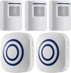 Fine Passage Alarm, Wireless Alarm System with Motion Sensor, Access Speed, Motion Bell with 38 Ringtones, Driveway Alarm
