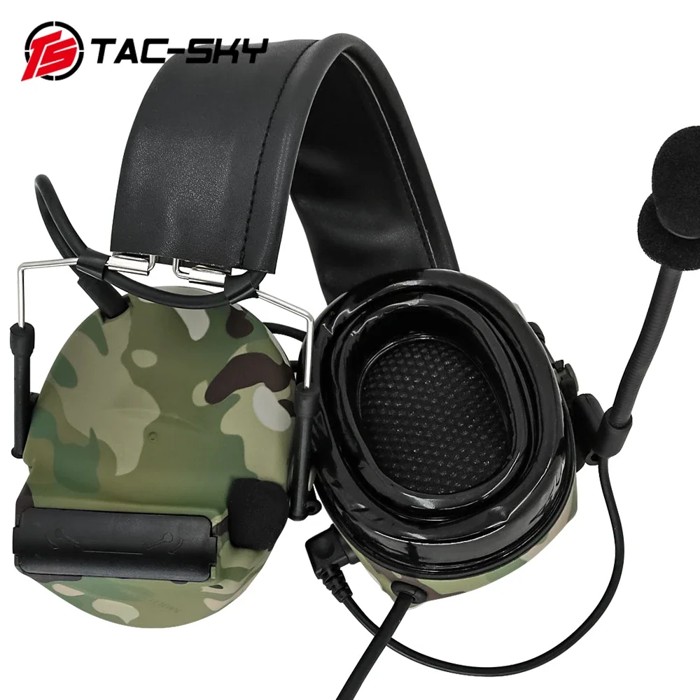 TAC-SKY COMTAC II Silicone Earmuffs Outdoor Tactical Hearing Defense Noise Reduction Pickup Shooting Tactical headset COMTAC  2