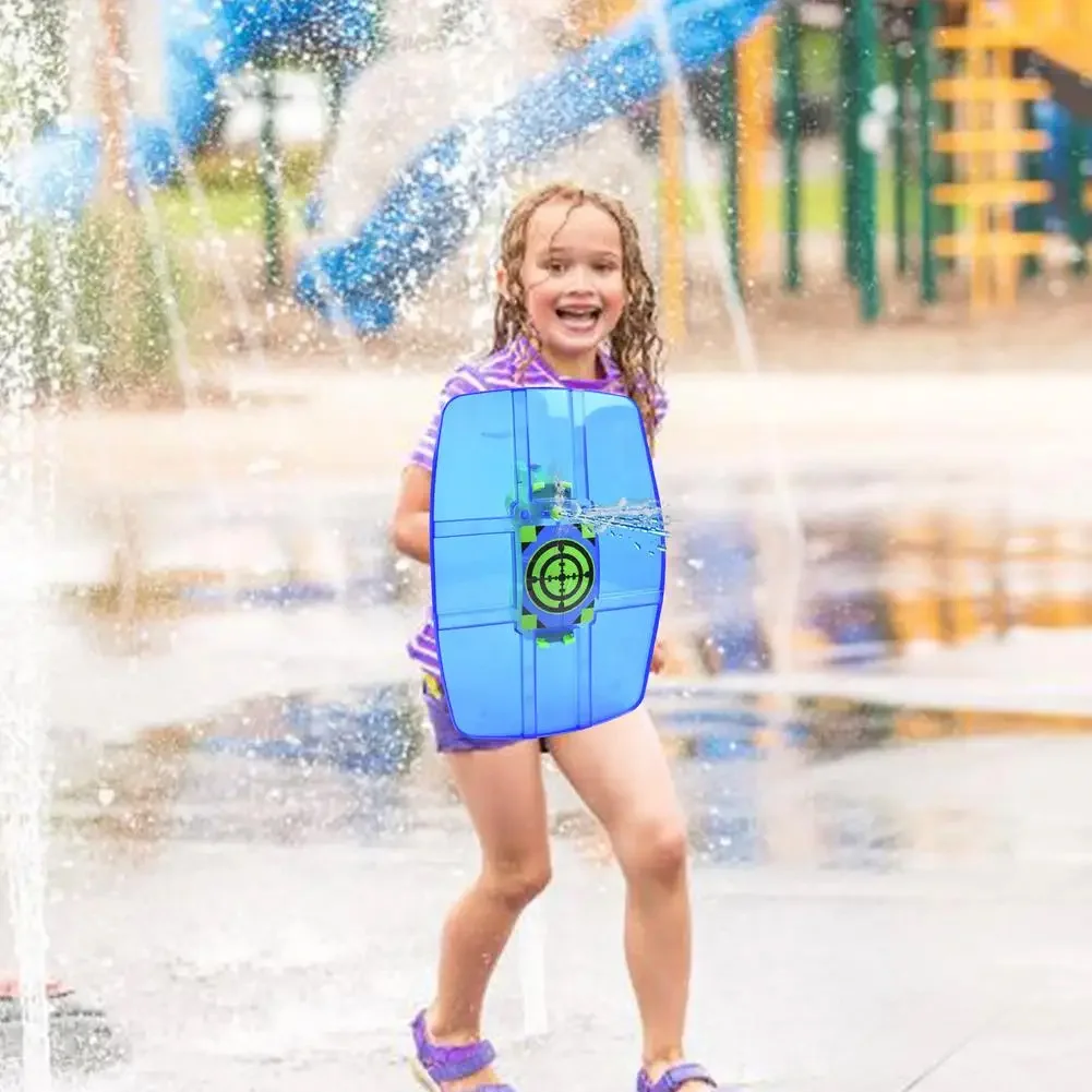 New Target Shield Water Gun Summer Children Shield-shaped Water Spray Toy Water High Pressure Water Gun Beach Toys Party Game