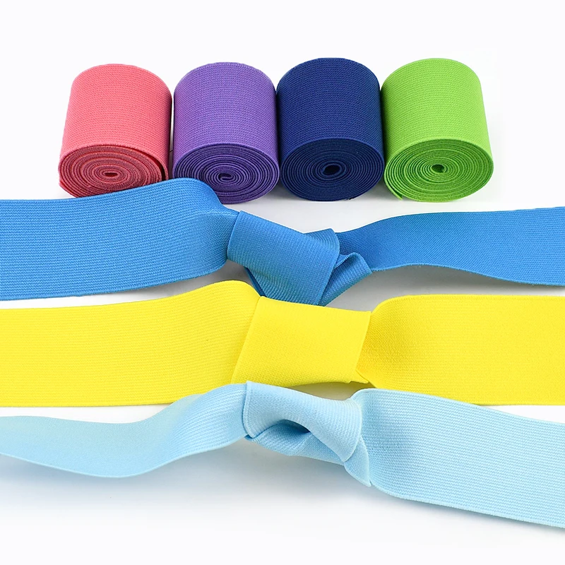 

20/25/30/40/50mm Flat Elastic Band for Sewing Belt Stretch Webbing Bands 3/5Meters Pants Waistband Rubber Tape DIY Accessories
