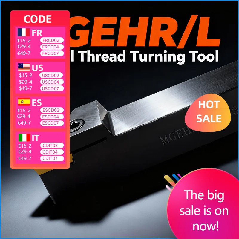 

MGEHR2020-3-300 MGEHR3232-4-300 MGEHR2525-5-350 Lengthen Holder MGEHR Grooving MGMN300/400/500 CNC Lathe Insert For Turning Tool