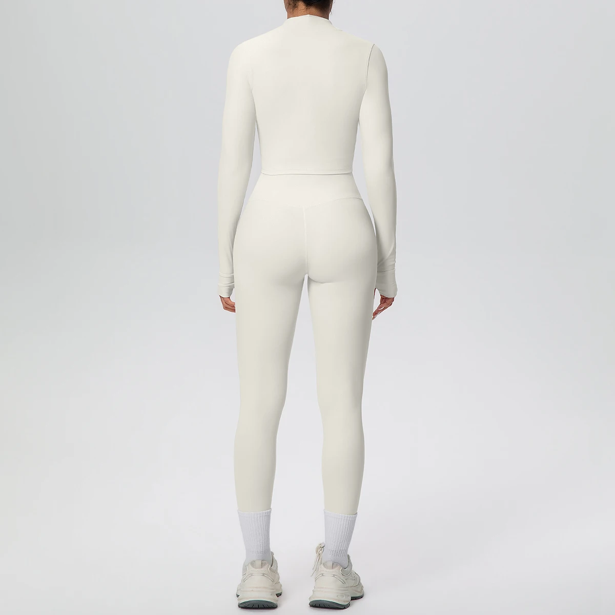 Women Fitness Running Yoga Pants Set Solid Color Yoga Three Piece Set Beautiful Back Yoga Vest Zipper Jacket Quick Drying Suit