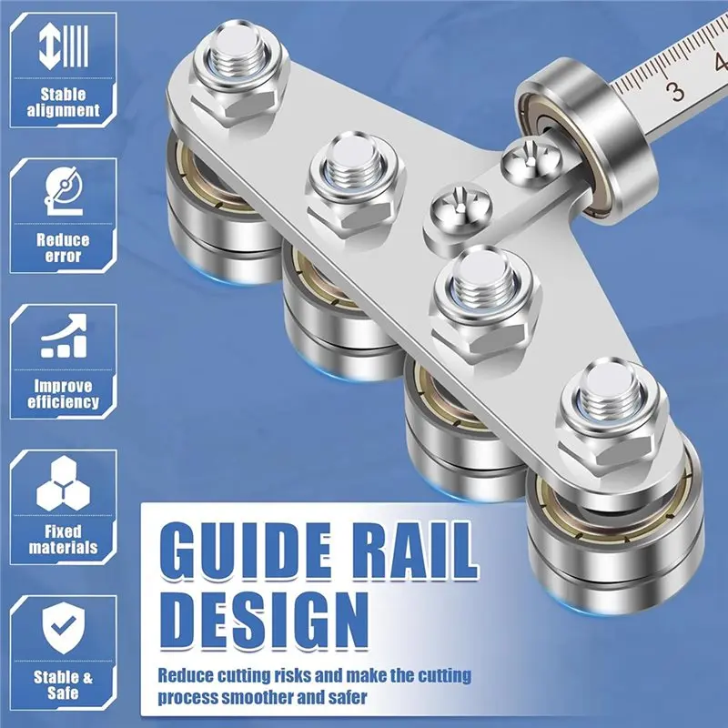 ABCA-20Inch Circular Saw Guide Rail Stainless Steel Cutting Tool