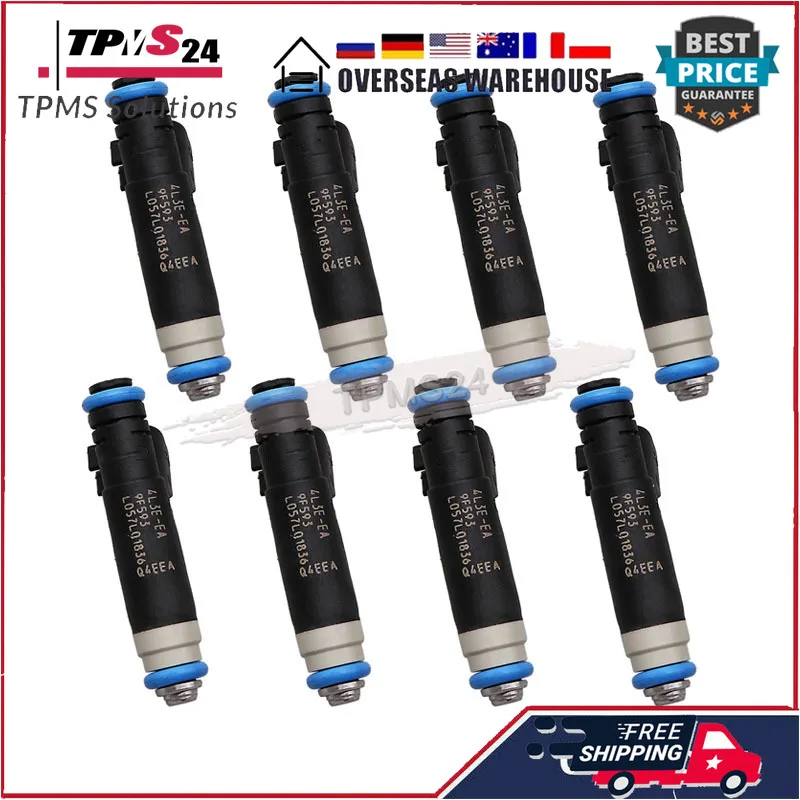 For Ford F-150 Mercury Mountaineer Ford Explorer Ford E-150 Ford E-250 4L3E-EA 4L3E-9F593-B4C 8Pcs Fuel Injectors