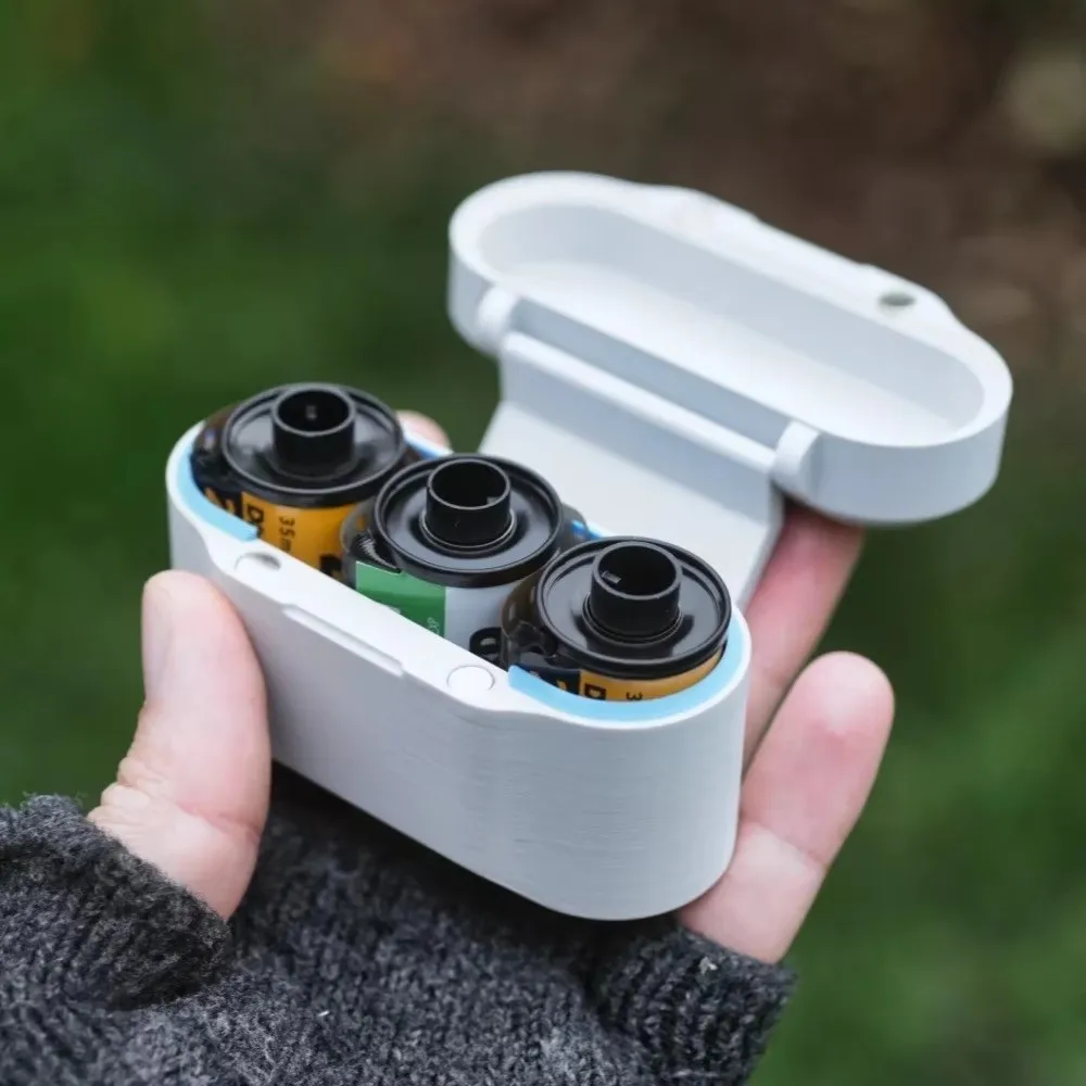 Integrated Film Storage Box Dustproof Flip Cover 35mm Film Travel Box Anti-Crush Lightweight Film Roll Storage Box