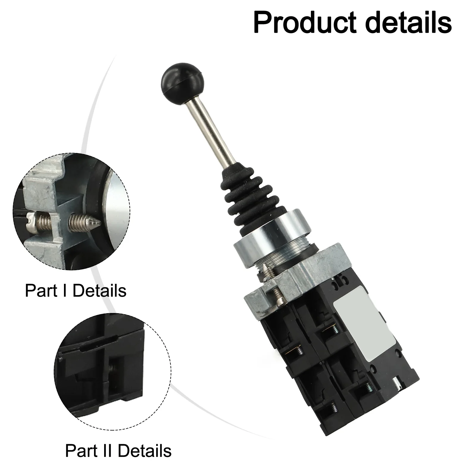 AC 240V, 3A Joystick Switch Manual Control Joystick Switch Control Oil-Resistant Bushing Versatile Movement Dust-Proof Structure