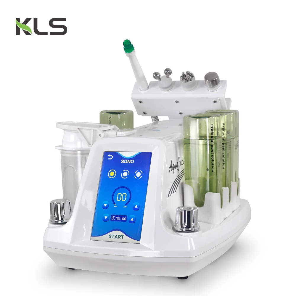 

High Quality 4 in 1 Multifunctional H2O2 Small Bubbles Water Dermabrasion /Ultrasonic Facial Machine