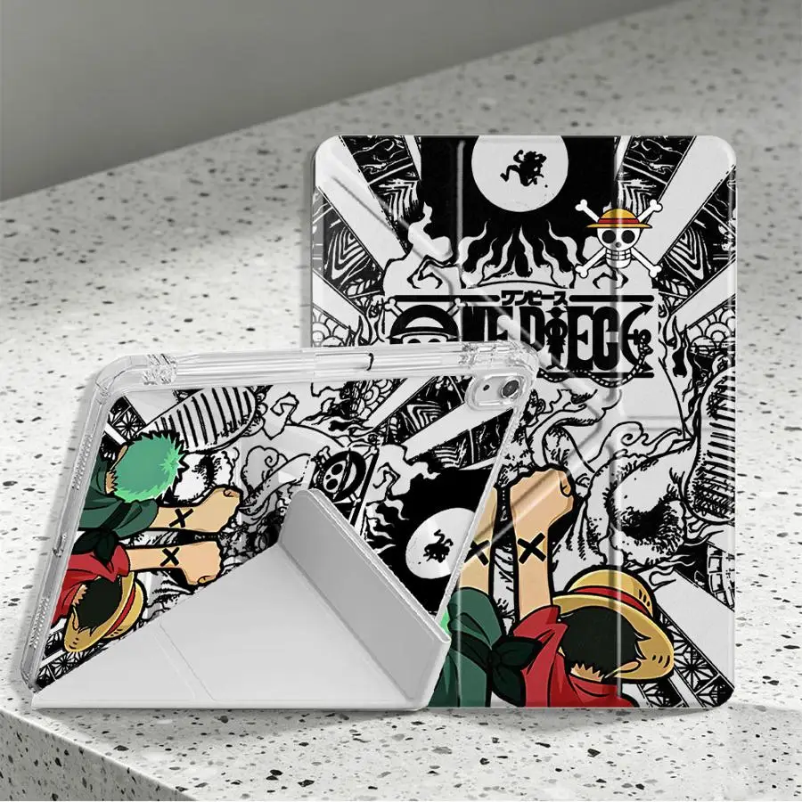 Tablet Case For Samsung Galaxy Tab A8 A11 S10 Lite S7 FE S8 S9 Plus A9 Plus With Pen Slot Cover OnesPieces Zoro