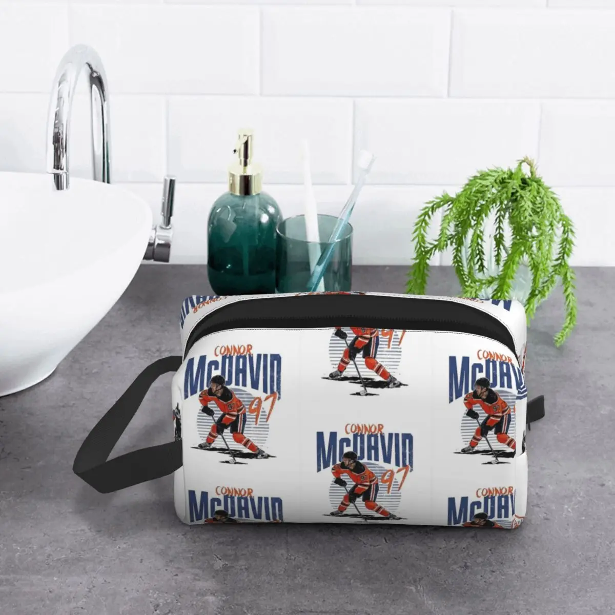 connor-mcquvid-97-para-edmonton-oilers-fas-saco-de-maquiagem-organizador-de-cosmeticos-armazenamento-dopp-kit-de-higiene-pessoal-saco-de-cosmeticos-lapis-caso