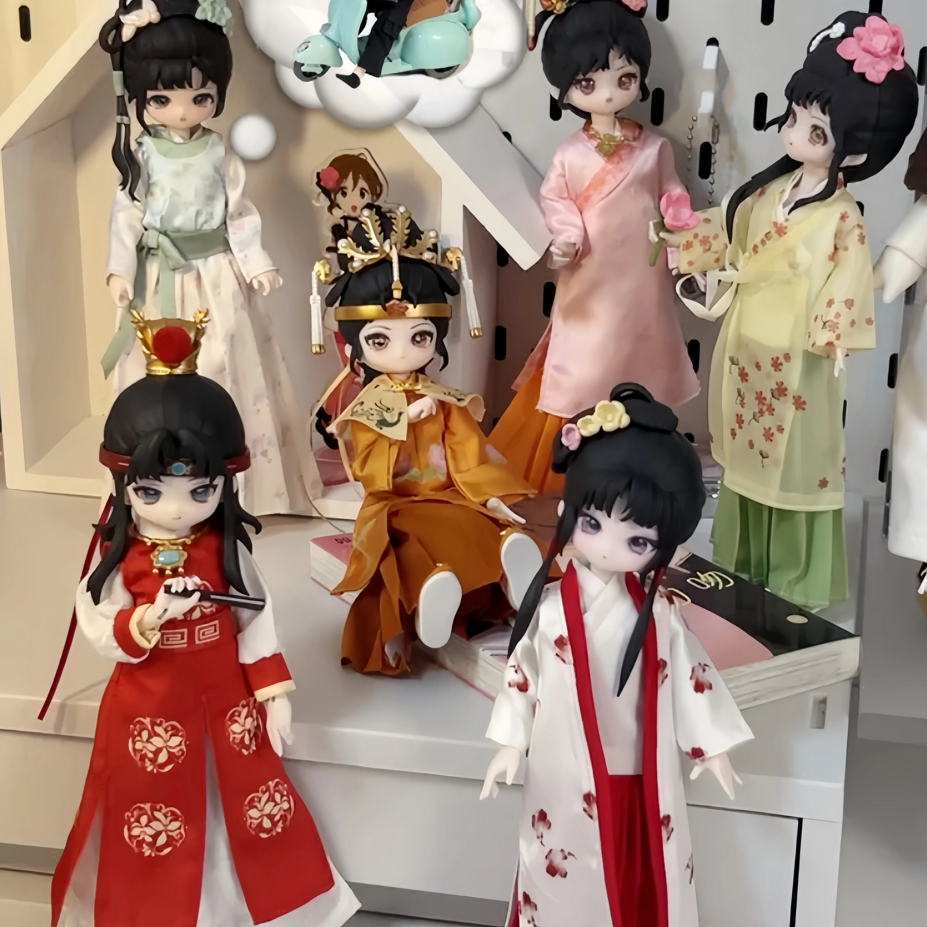 

New Come4free A Dream Of Red Mansions Series 1/12 Bjd Mystery Box Dolls Kawaii Action Anime Figure Doll Blind Box Toys Gift