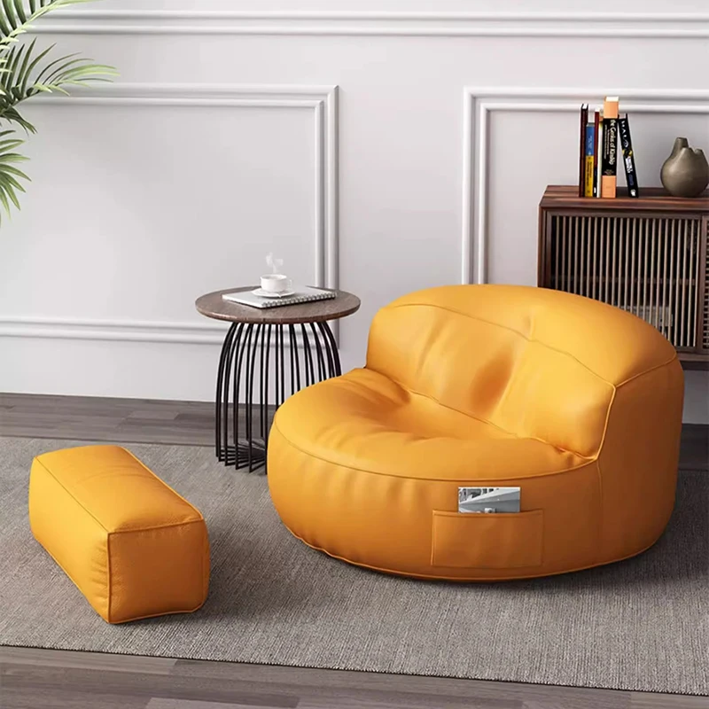 Bedroom Modern Bean Bag Sofa Puffs Soft Big Elastic Lounger Lazy Comfy Single Bean Bag Sofa Floor Tembel Kanepe House Furniture