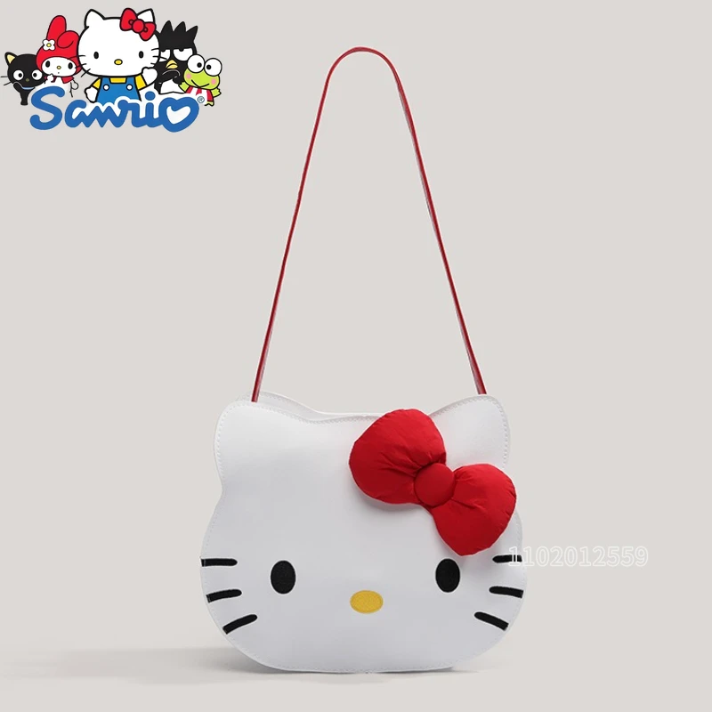 

Sanrio Hello Kitty новая женская сумка через плечо с героями мультфильмов, женская сумка через плечо, модная повседневная женская сумка большой вместительности