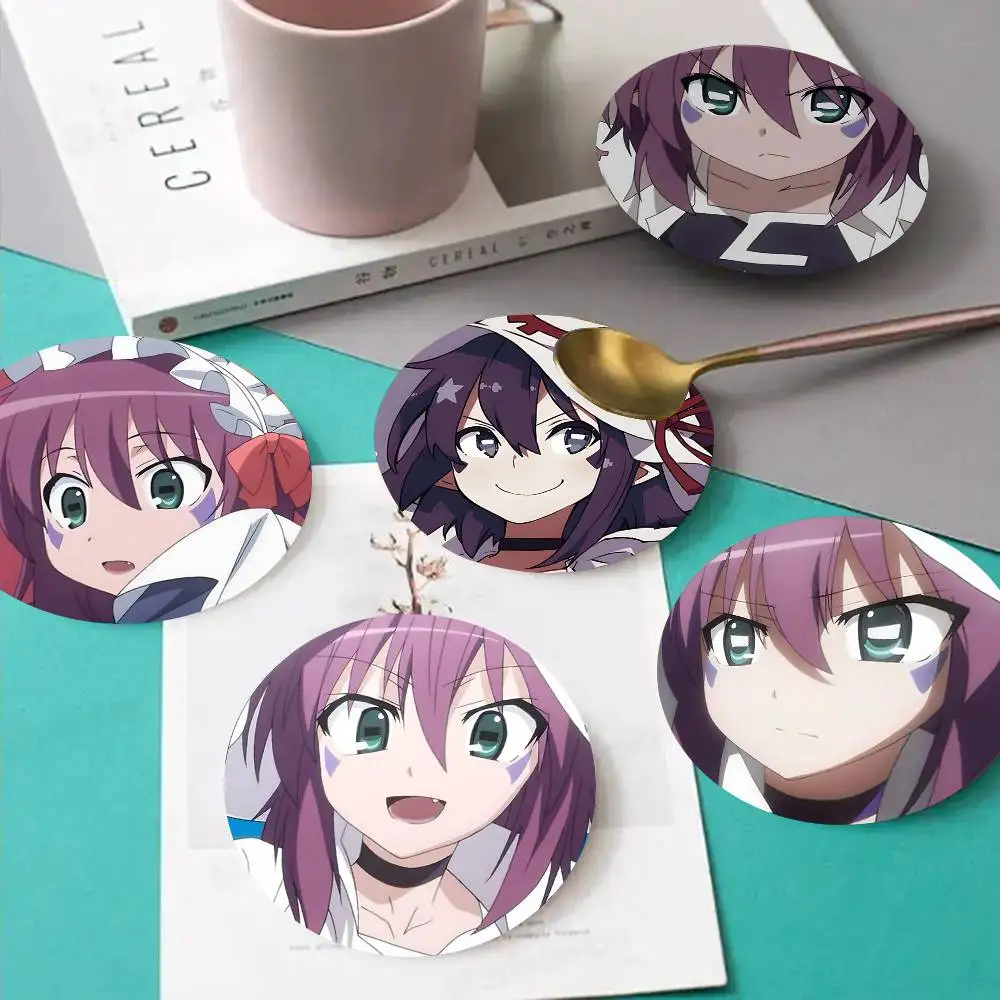 1pc Merry Nightmare Dream Eater Merry Wooden Coaster Colour Printing Cup Mat Home Desk Decoration Gifts