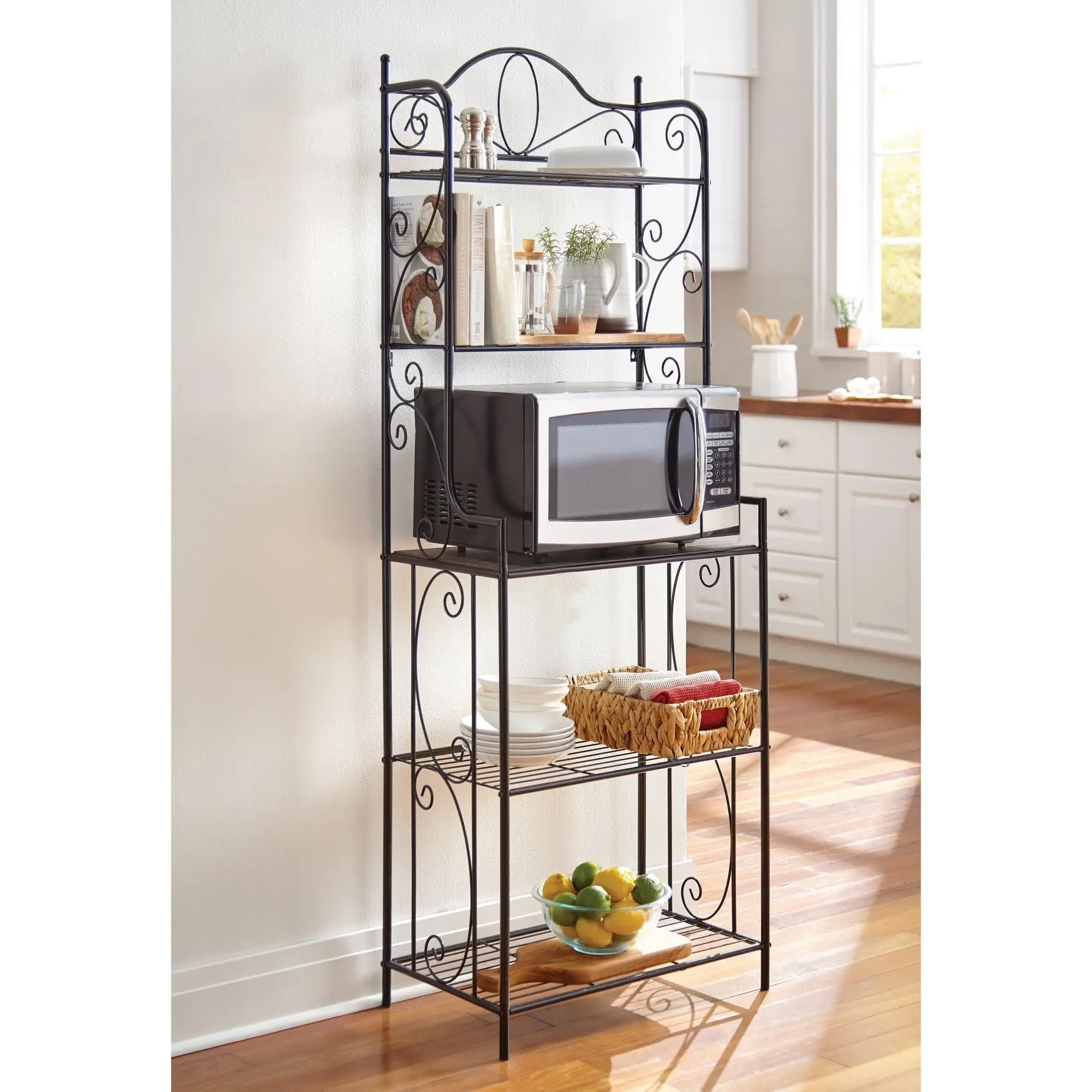 Scroll Baker's Rack - Black