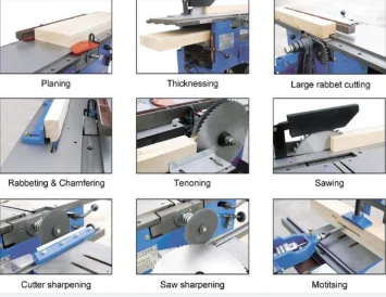 ZQM MQ443A Multi use wood   working     planer    tool  machine  for   planning  wood  surface   face  smooth