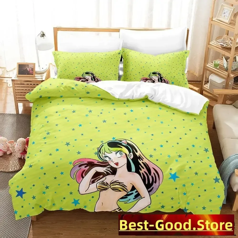 Urusei Yatsura Lum Bedding Set Single Twin Full Queen King Size Bed Set Aldult Kid Bedroom Duvet cover Sets Anime Bed Sheet Set