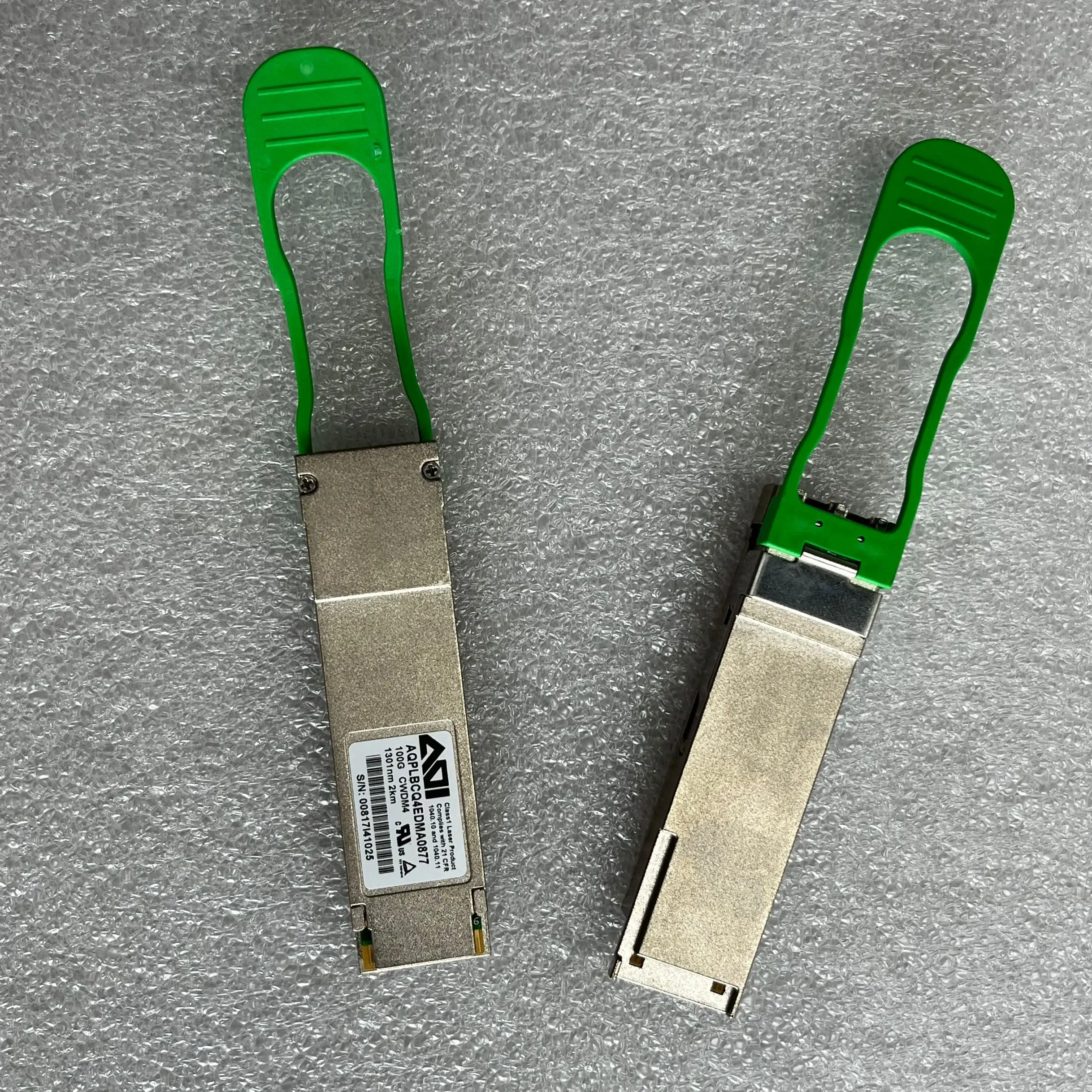 Модуль приемопередатчика 100G QSFP28 CWDM4 1310nm 2KM SMF, оптоволоконный трансивер AQPLBCQ4EDMA0877