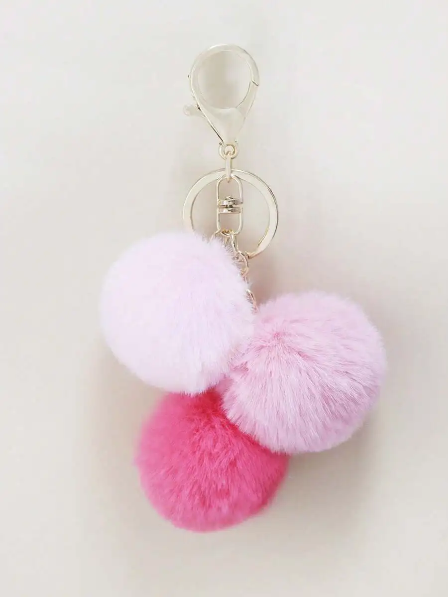 Pom Pom Keychain Charm for Bags and Backpacks
