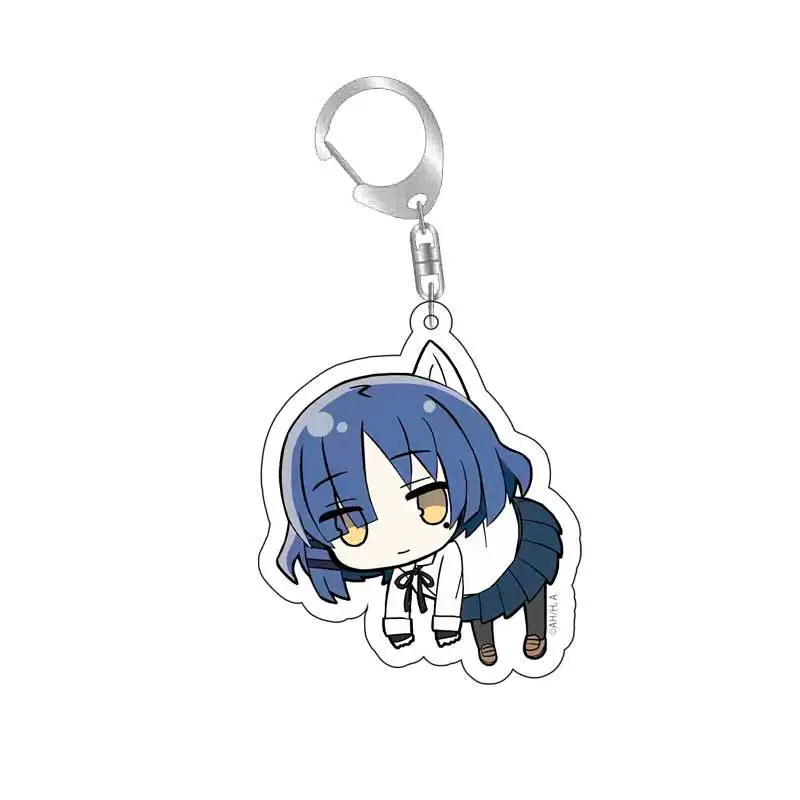 Anime BOCCHI THE ROCK Keychain Gotou Hitori Ijichi Nijika Yamada Ryo Keychains Metal Pendant Chain Key Ring Accessories Jewelry