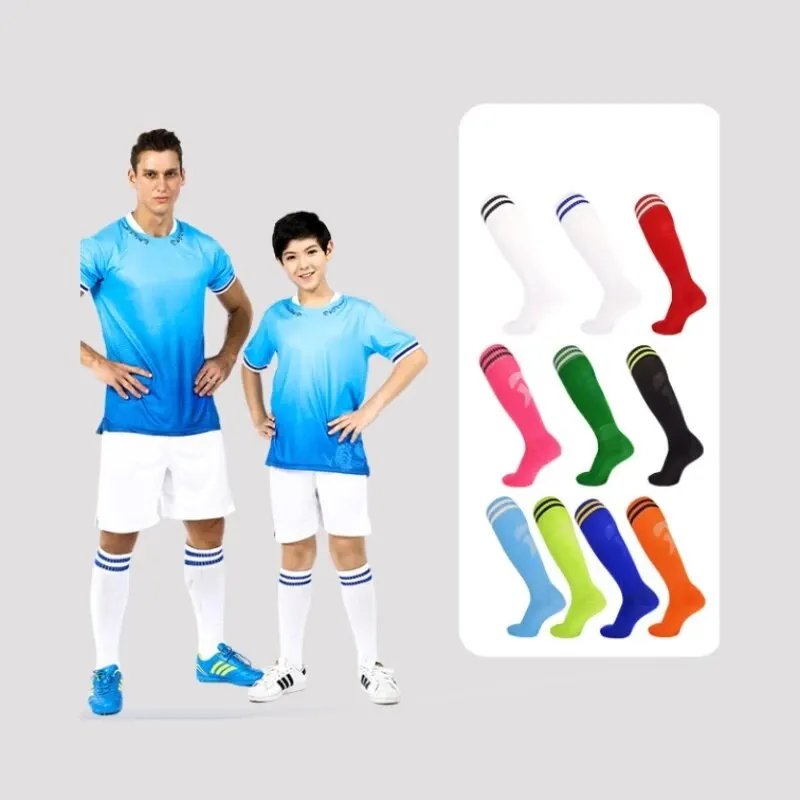 Thin Football Socks for Adults High Above The Knee Sports Socks for Men Long Ball Socks Breathable and Absorbent Training Socks