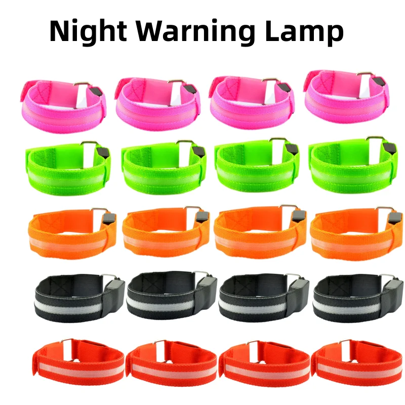 Night Running Armband ไฟ LED กีฬากลางแจ้ง USB ชาร์จความปลอดภัยเข็มขัดแขนขาคําเตือนสายรัดข้อมือการจราจรกระพริบโคมไฟ
