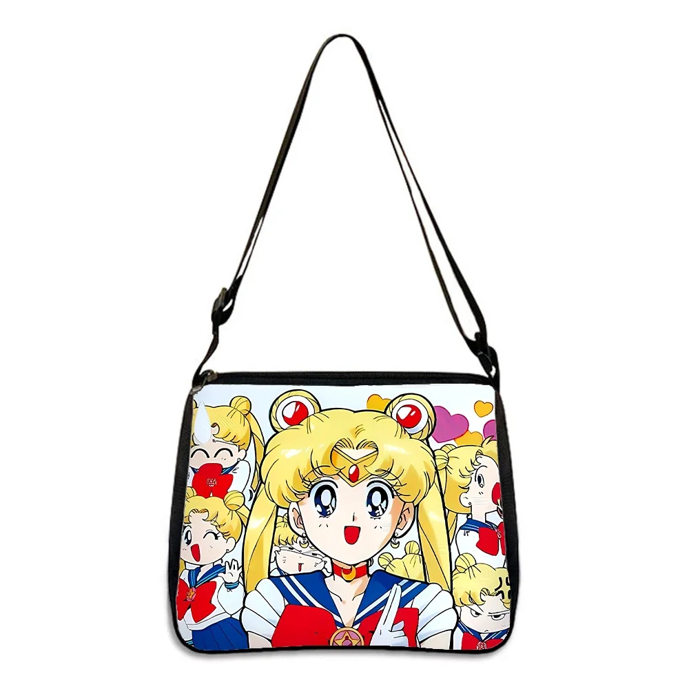 Sailor Moon Y2K Shoulder Bag Kawaii Cartoon Anime Women\'s Storage Bag Underarm Bags Fashion Accessories Shopping Travel Tote Bag