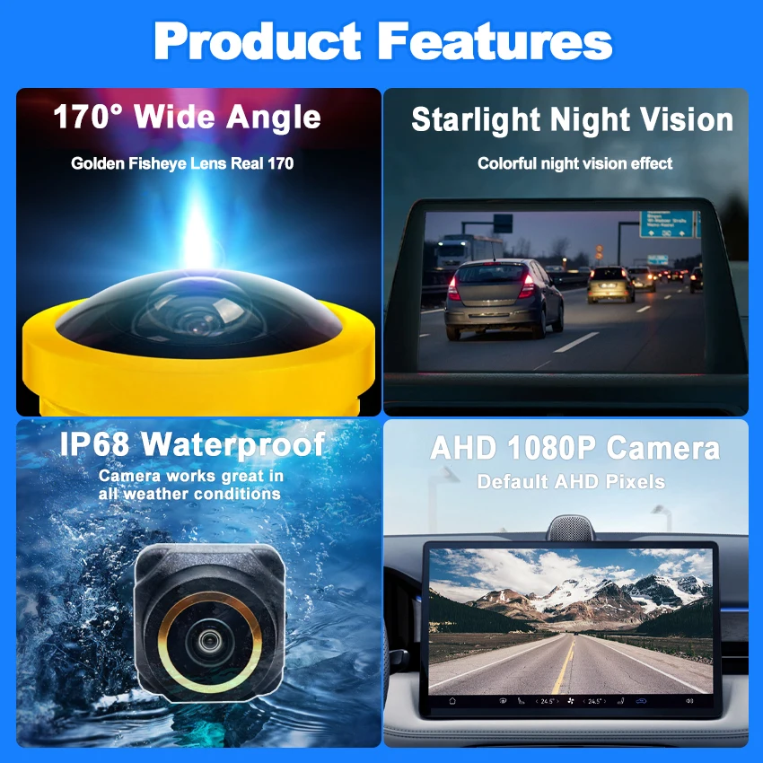 AHD CCD Car Front View Parking Night Vision Positive Waterproof Logo Camera For BMW X5 X6 F16 F15 2014 2015 2016 2017 2018
