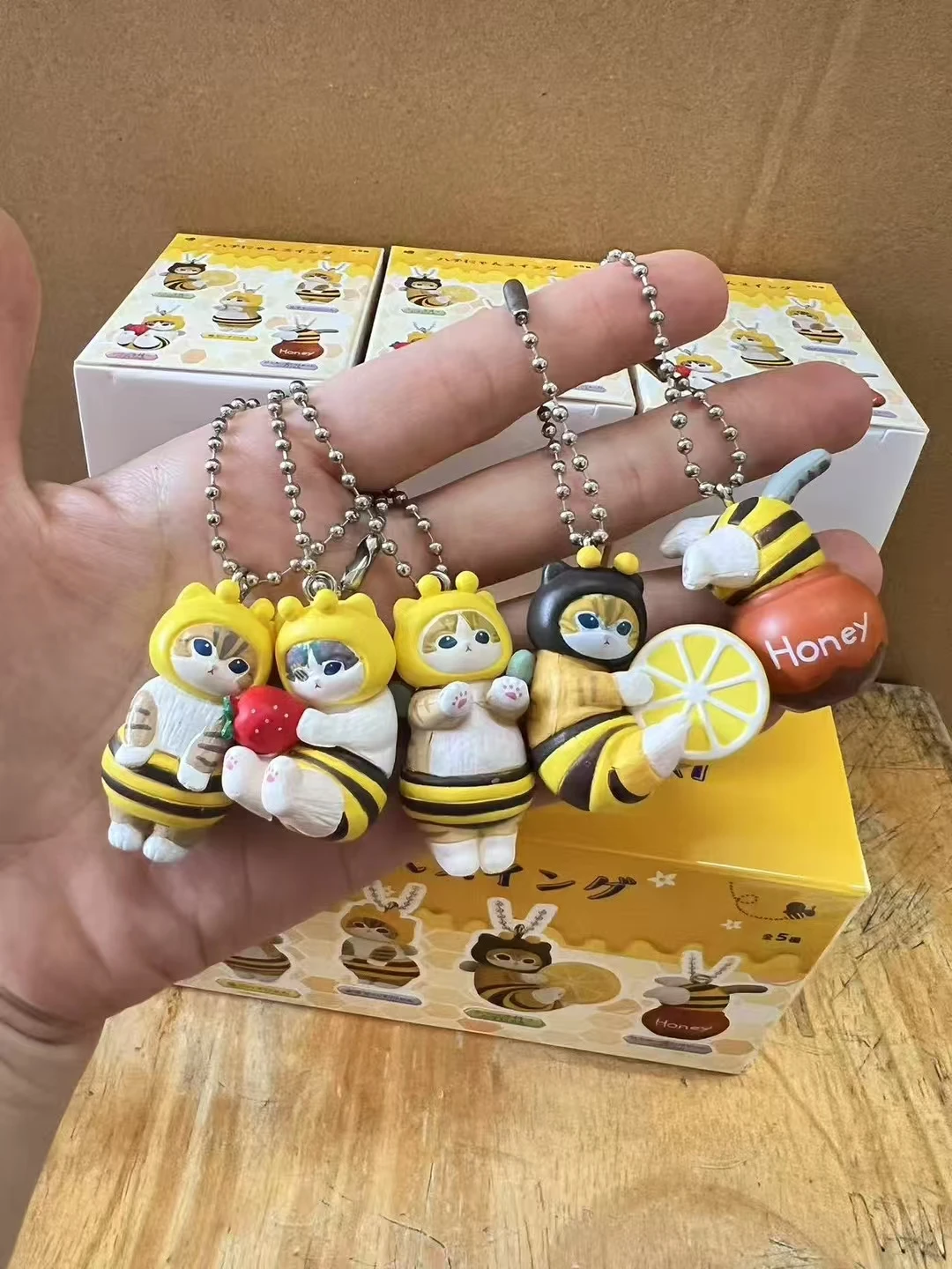 Geformte Mofusand Biene Blind Box Twisted Egg Bee Katze Anime Figur Ornament süße Puppe handgemachte Modell Dekoration Spielzeug Geburtstagsgeschenk – Detail 1