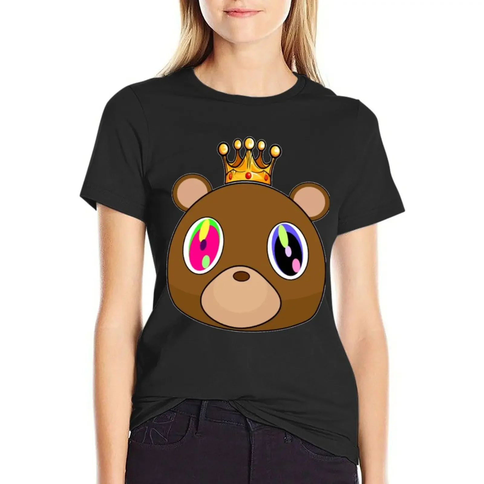 

Graduation Bear T-Shirt summer clothes oversized white t-shirt dress for Women sexy