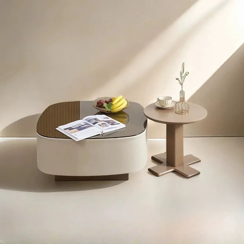 Mesa de centro minimalista e exclusiva, decoração moderna para sala de estar, mesa de centro luxuosa, estética, simples, mesa auxiliar, móveis para casa