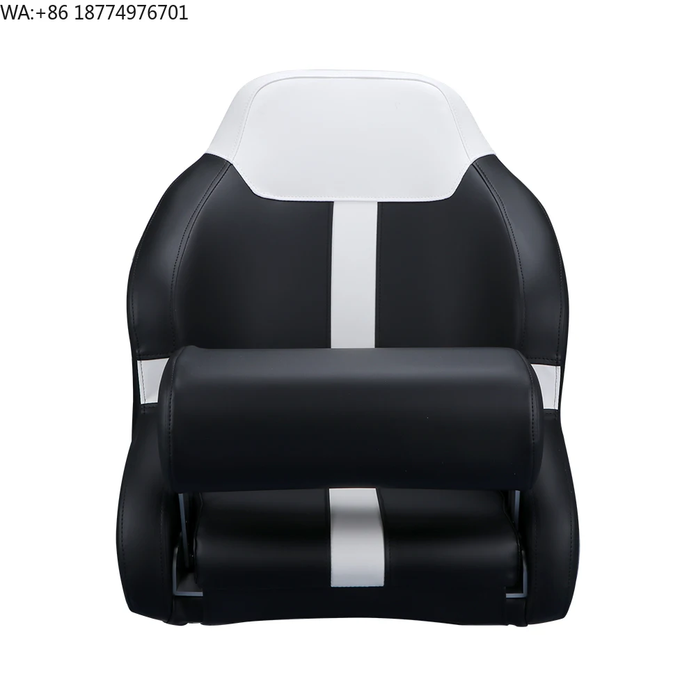 Allshine Marine Yacht Chair Pontoon Captain Bucket Boat Seat Sports Filp up Boat Seat with Bolster