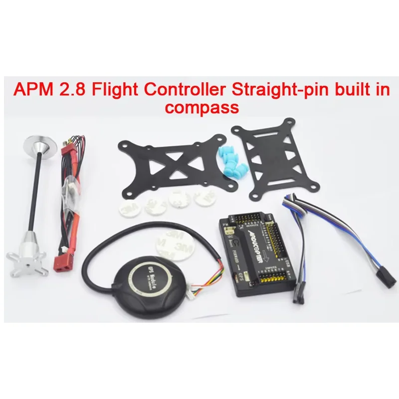 

APM2.8 ArduPilot Mega APM 2.8 Flight Controller Board + Power Module + M6N/ M8N GPS Compass Stand Holder