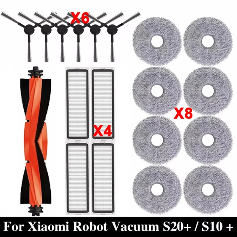 Summer Sale 19Pcs For Xiaomi Robot Vacuum Accessories For Xiaomi Robot Vacuum S10 Plus Vacuum Cleaner Parts