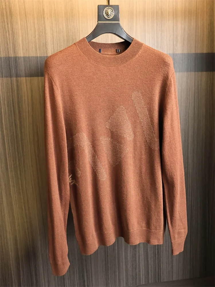 

Домашний трикотаж из чистой шерсти, круглый свитер Ne, мужской, приятный для кожи, теплый, осенне-зимний, модный, повседневный, Ci Sle Long Sve