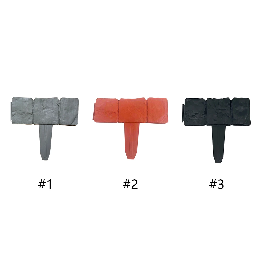 

10pcs Garden Landscape Edging Borders DIY Plastic Imitation Stone Landscape Border Lightweight Easy Installation for Landscaping